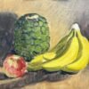 Peach and Plum Delight Still Life Painting