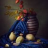 Bouquet in Crystal Vase Still Life Painting