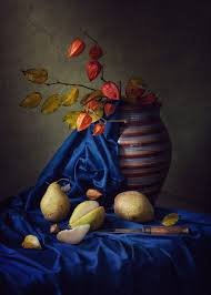 Bouquet in Crystal Vase Still Life Painting
