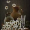 Cherries and Lace Still Life Painting