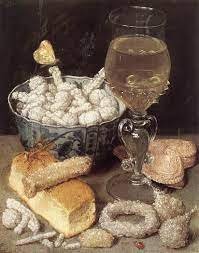 Cherries and Lace Still Life Painting