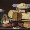 Peach and Plum Delight Still Life Painting