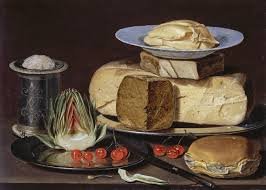 Peach and Plum Delight Still Life Painting