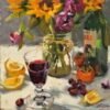 Citrus and Herb Bouquet Still Life Painting