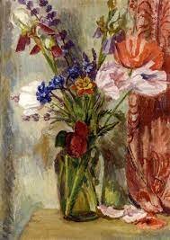 Bottle of Red Wine with Grapes Still Life Painting